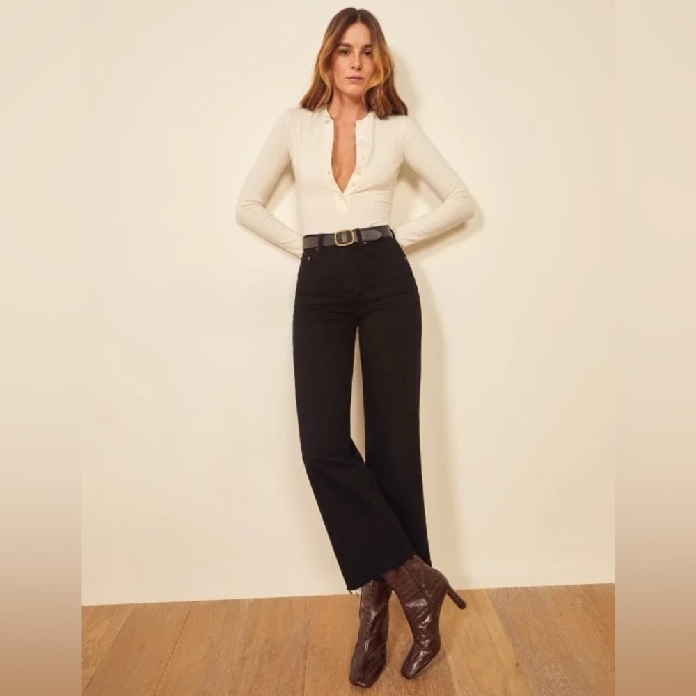 Reformation Emma High Rise Wide Leg Jeans